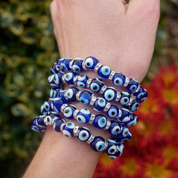 The Healing Sanctuary - Wholesale Beaded Bracelet - Evil Eye Beaded Bracelet 8mm3
