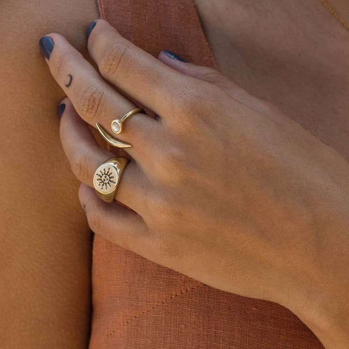 Amano Studio - Wholesale Cocktail/Statement Ring - Waning Crescent Ring1