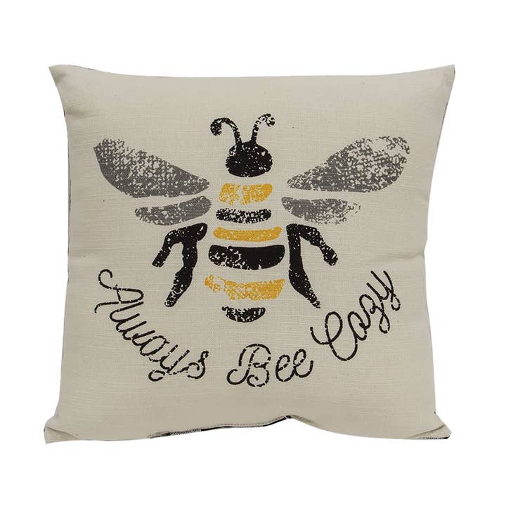 Col House Designs - Wholesale Throw/Decorative Pillow - Always Bee Cozy Pillow0