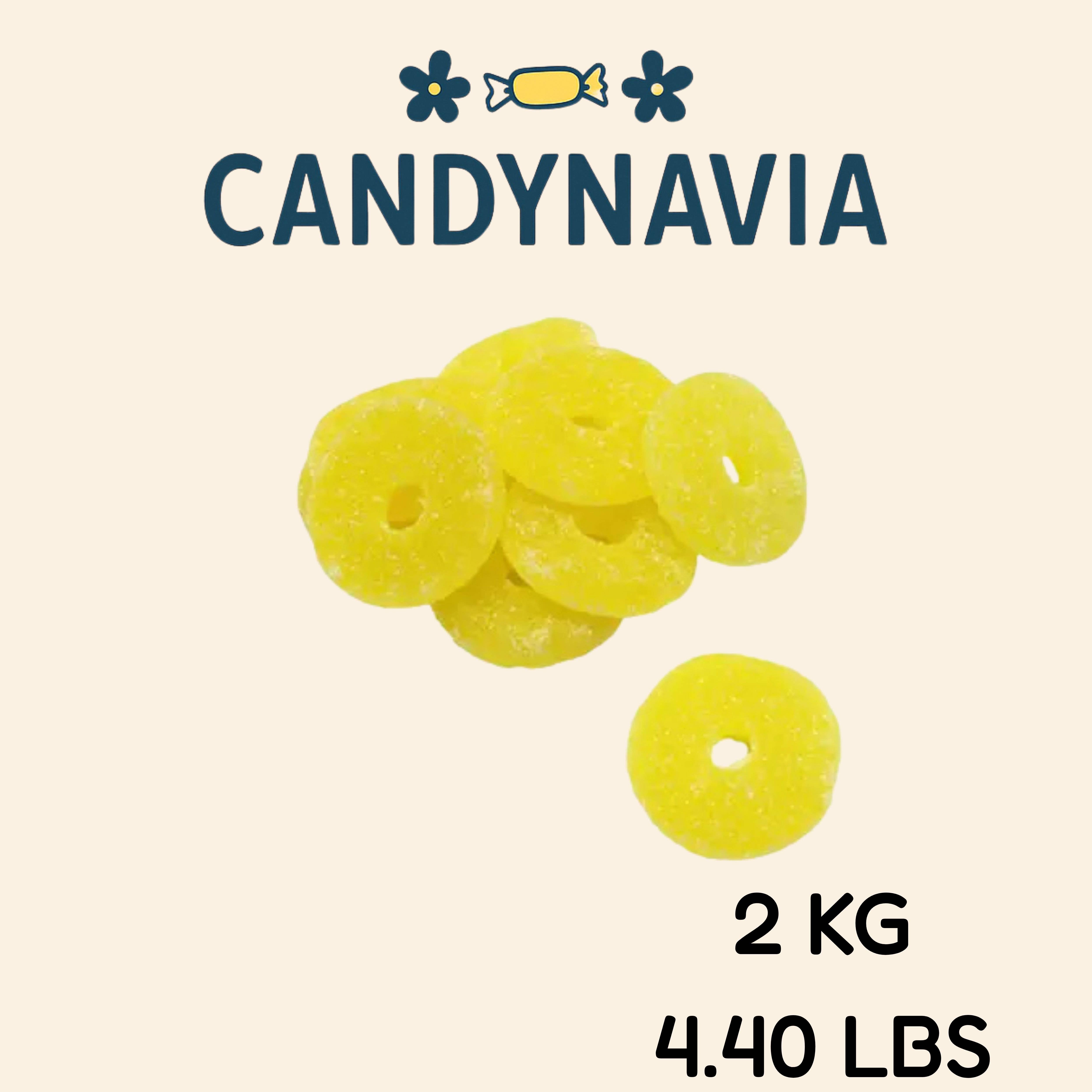 Candynavia – wholesale Gelégodis – Sura Ananasringar0