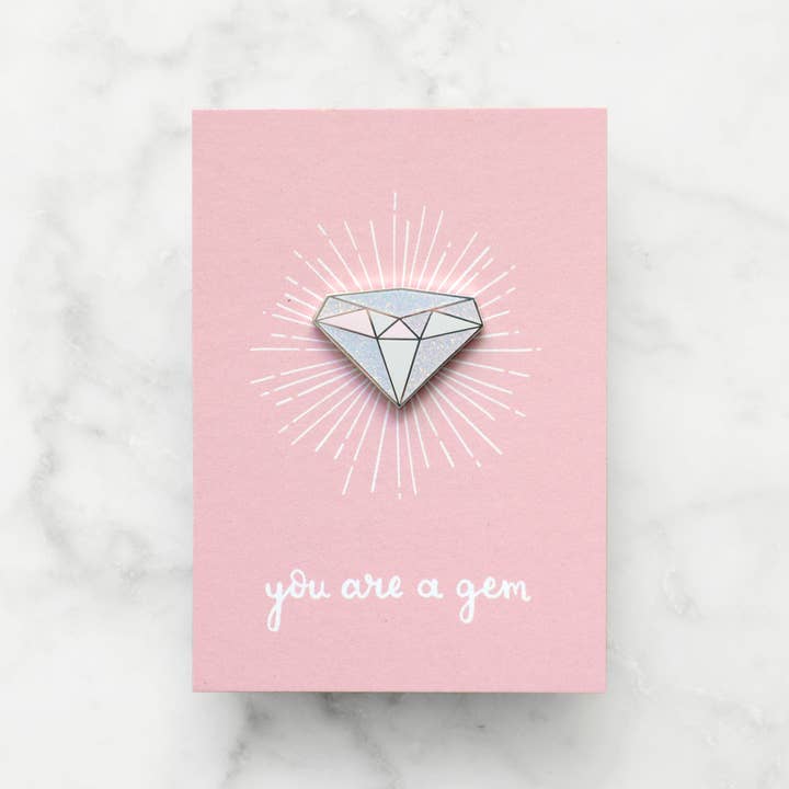 Alphabet Bags - Wholesale Lapel Pin/Button - Diamond - Gemstone Pin