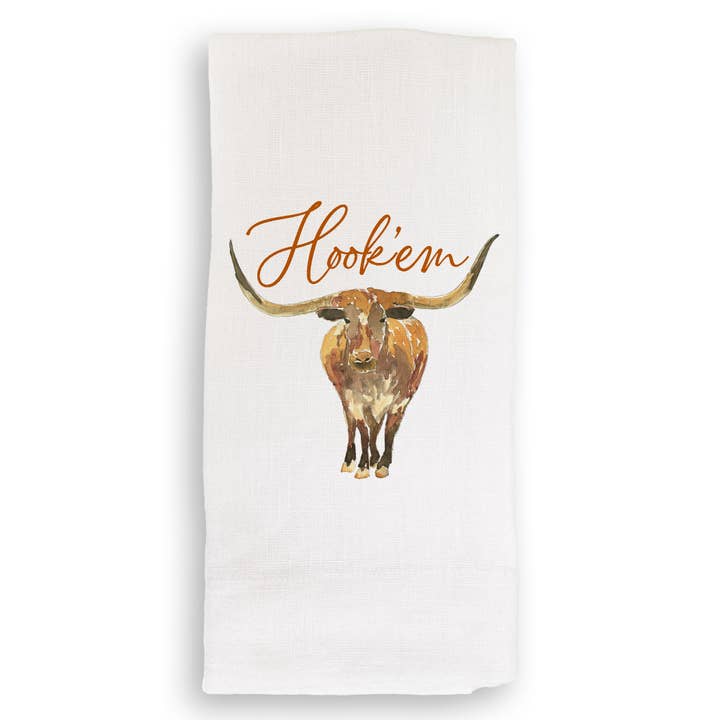 French Graffiti - Wholesale Tea Towel - Longhorn2