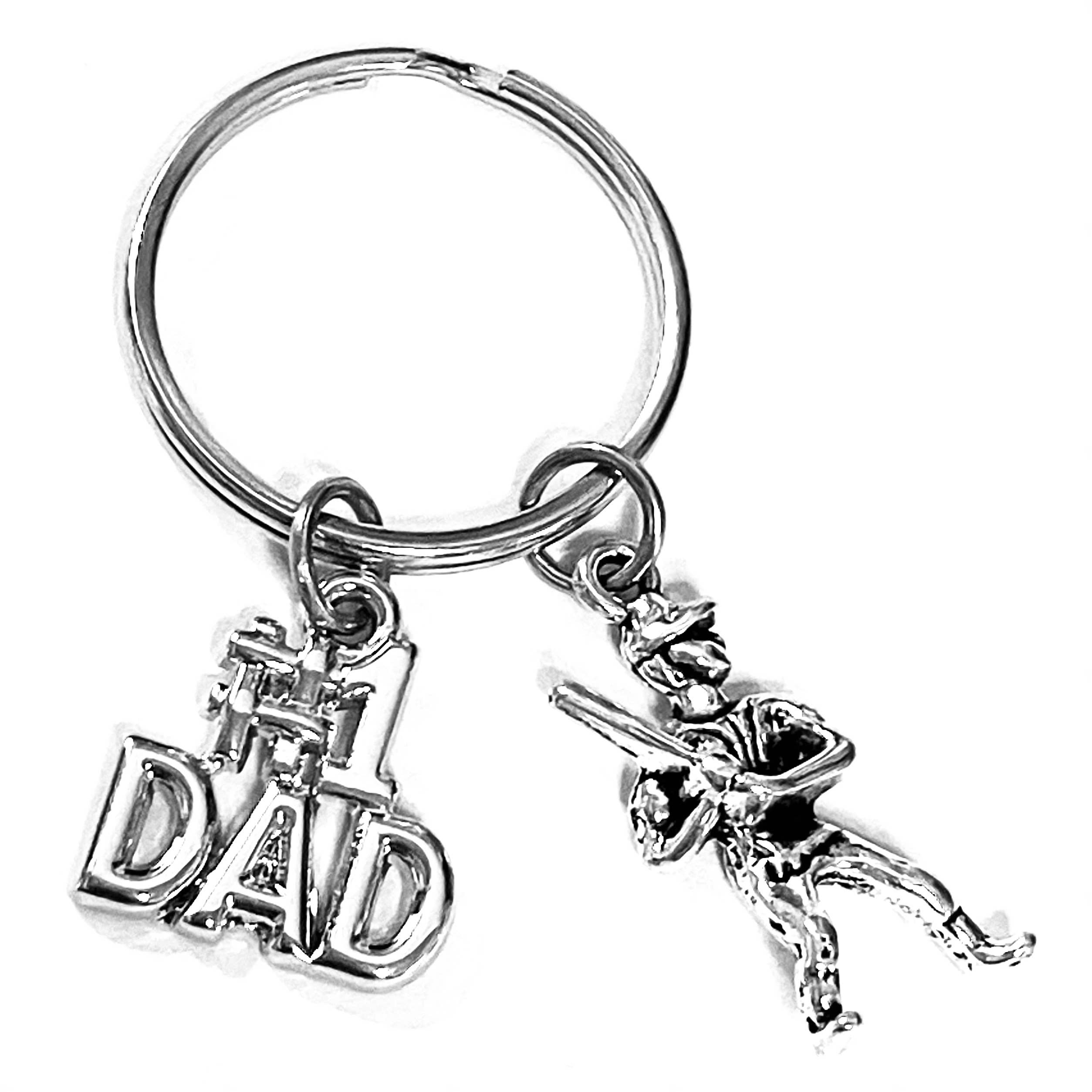 Broken Record Boutique – Engroshandel Nøglering - Herre – Fars dag #1 Far Charm nøgleringe nøgleringe til mænd12