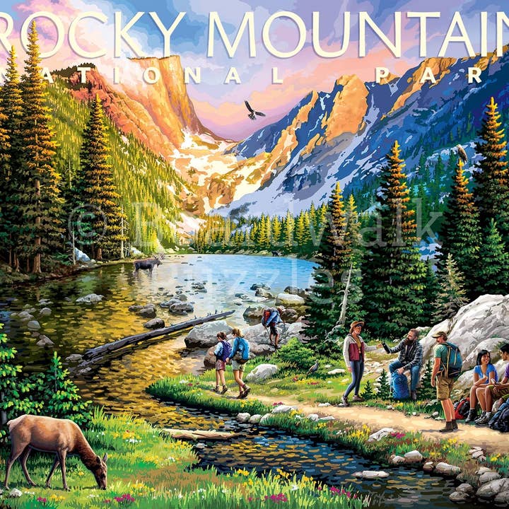 Boardwalk Puzzle Company - Wholesale Puzzle - Adult - Rocky Mountain National Park - 500 Piece1