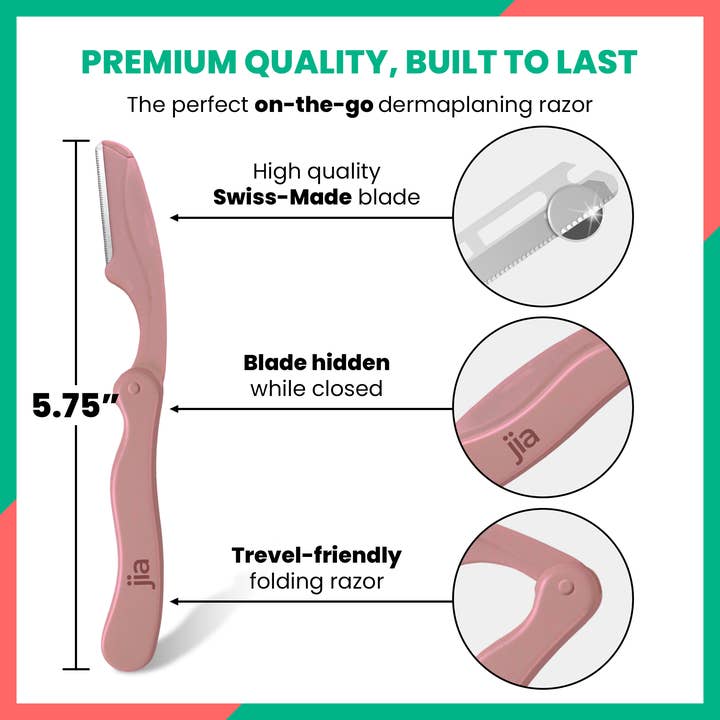 jia Personal Care - Wholesale Razor - Dermaplaning Facial Razors Display + Razors Prepack22