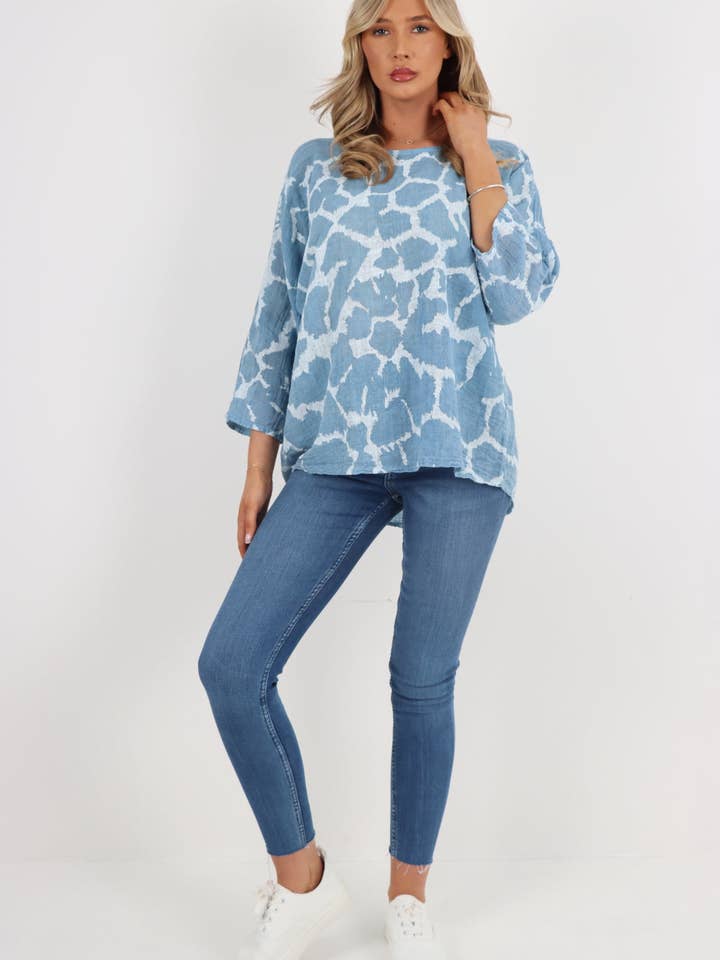 Miss Bold – wholesale Tunika - Dam – Italiensk bomullstopp med djurtryck4