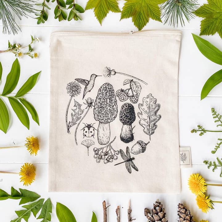 Reusable Zipper bag/ Medium/ Nature for wholesale by Your Green Kitchen