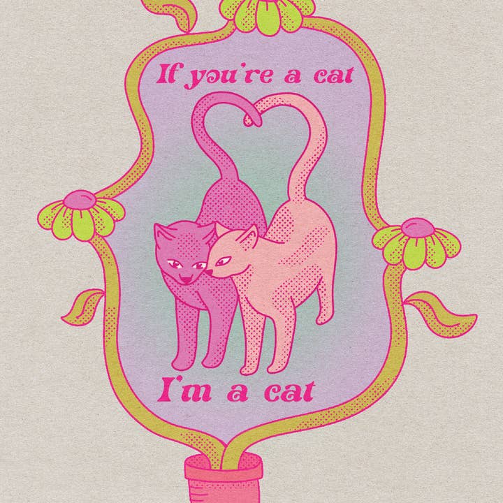 Cat Love Print for wholesale by CreepyMeat