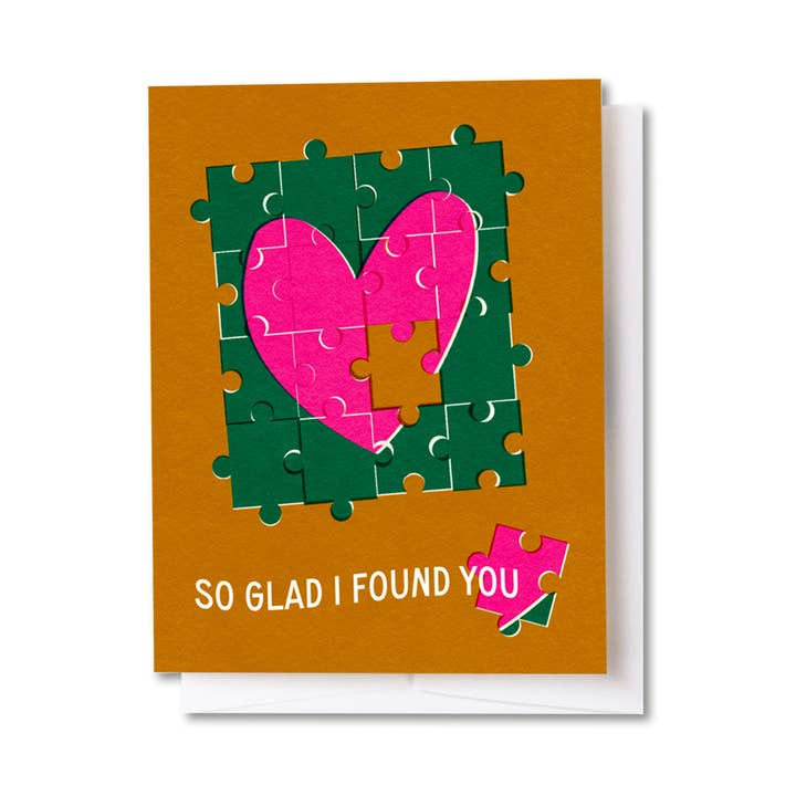 Found You Puzzle Card for wholesale by Tender Loving Empire