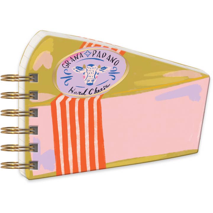 Sip & Savor Grana Padano Spiral Notepad for wholesale by Punch Studio