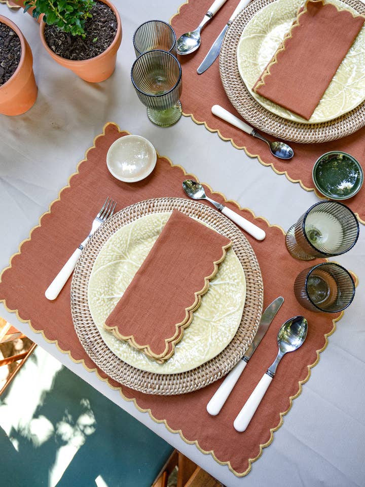 Aurora individuale, terracotta con giallo per la vendita all'ingrosso da parte di Mariaida Home