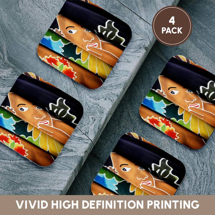 3dRose - Wholesale Coasters - 3dRose, French Polynesia, Tahiti, Papeete, Market Tahitian Pareo, wraps. , Coaster12