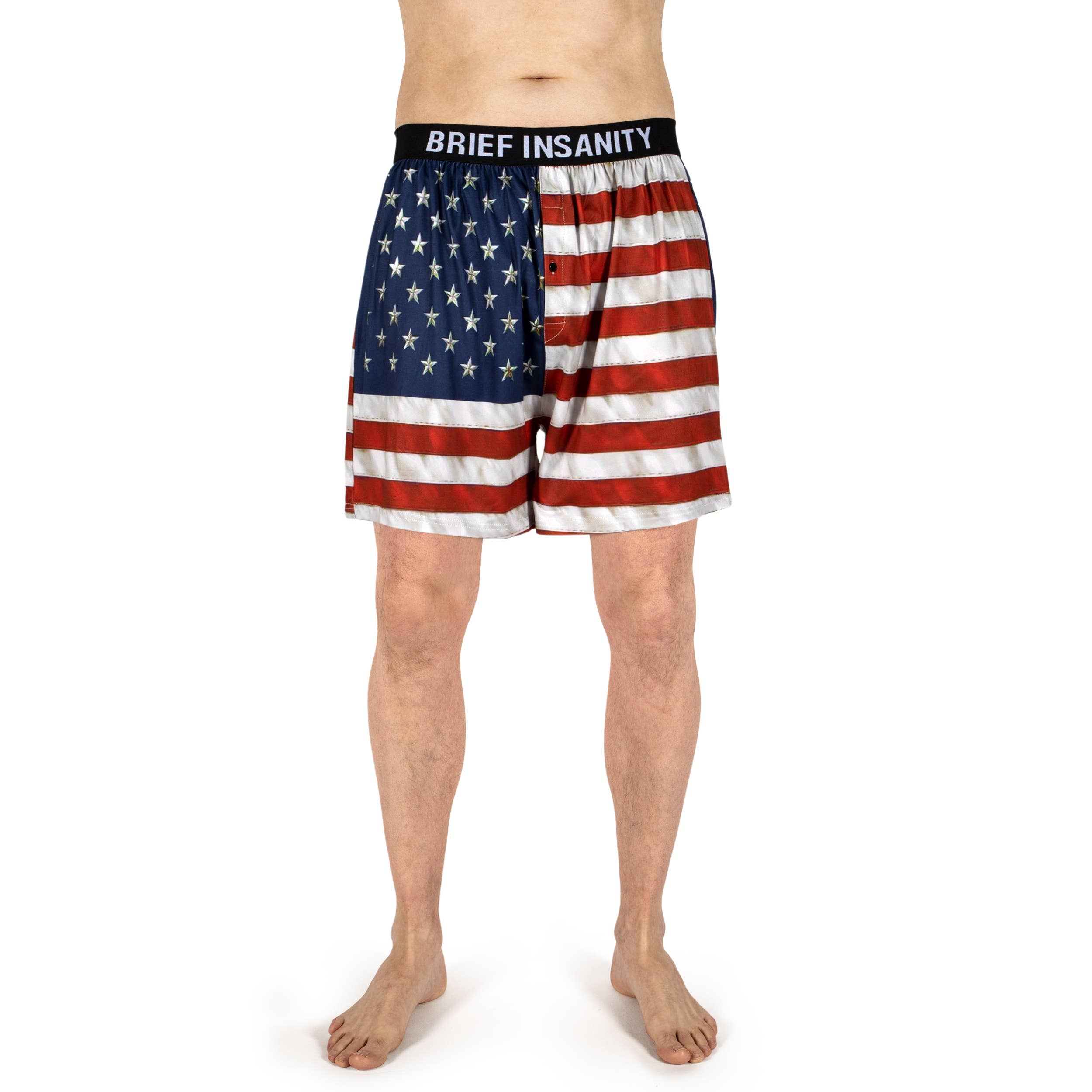 BRIEF INSANITY - Wholesale Underwear - Men's - American Flag Boxer