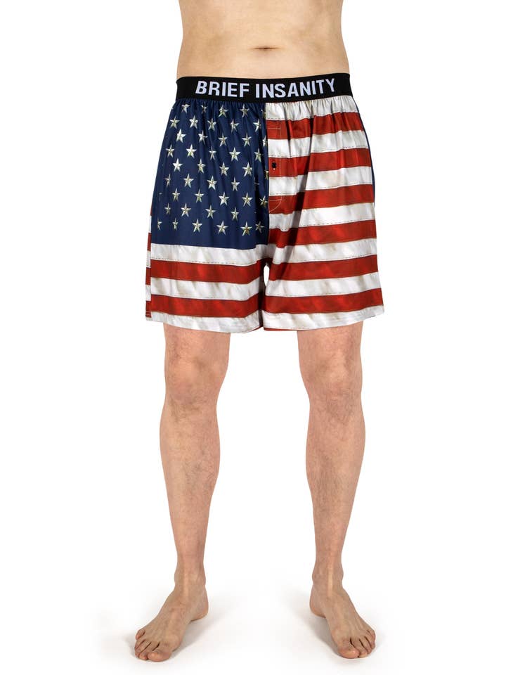 American Flag Boxer for wholesale by BRIEF INSANITY