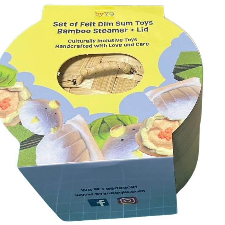 byYQ Kids (Cultural Toys: Learn, Play & Appreciate) – wholesale Toy set – Kids – Steamed Dumplings Felt Dim Sum Toy Set 1
