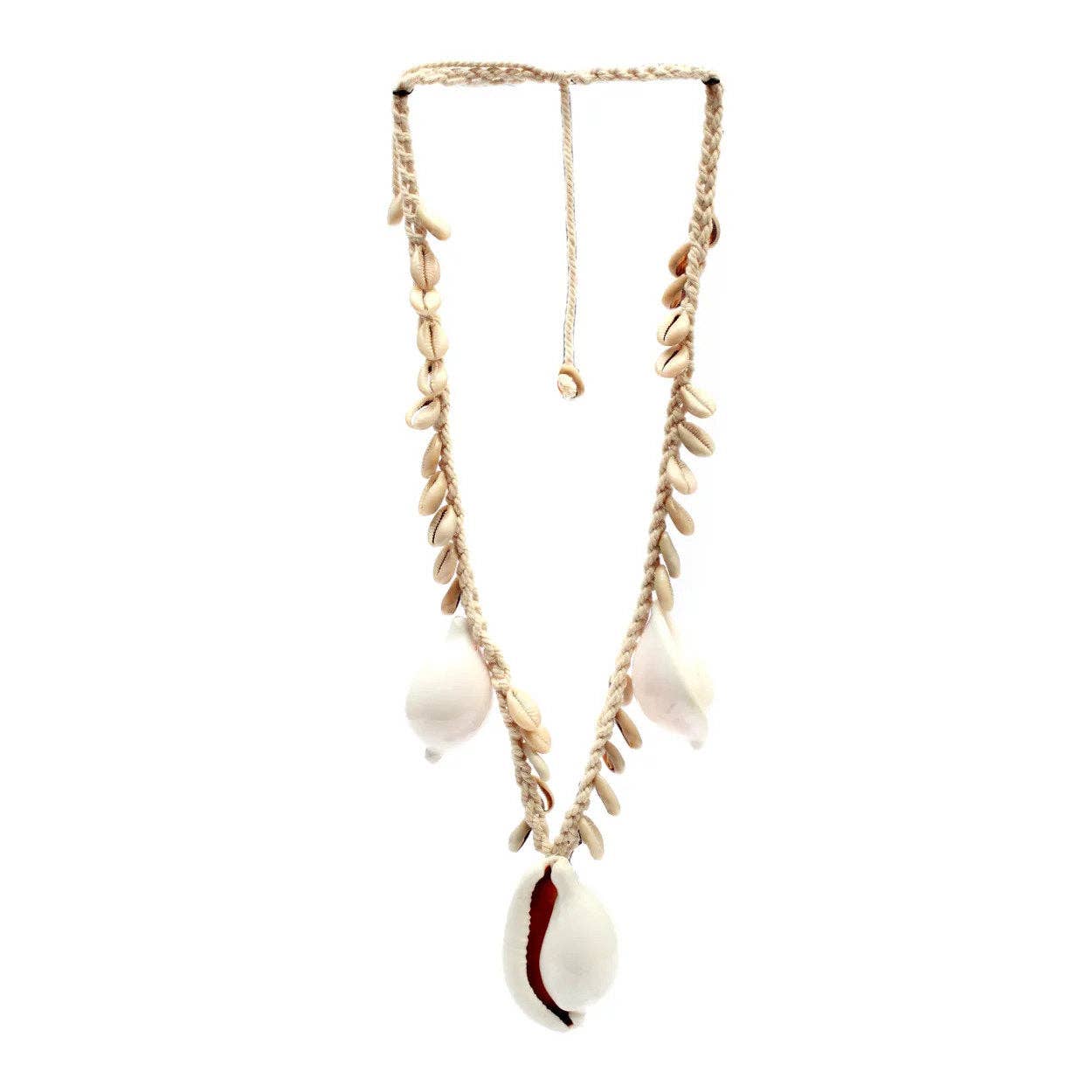 Bazar Bizar Living - Wholesale Bib Necklace - The Big White Cowrie Shell Necklace0