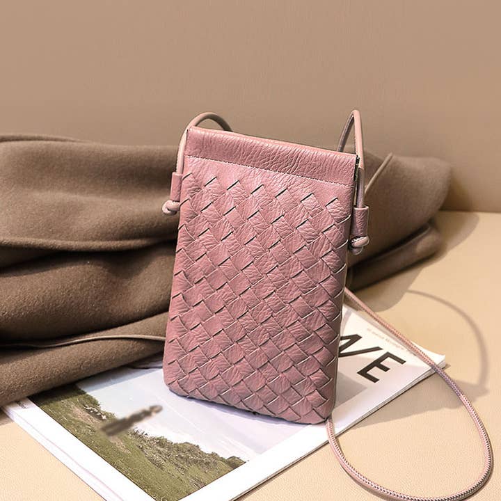 Crave by FW - Wholesale Crossbody Bag - Women's - PU Leather Simple Woven Crossbody Bag15