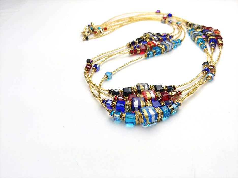 Alice Sturzinger LLC - Vendita all'ingrosso Parure di gioielli - Collezione di Gioielli in Vetro di Murano Cristallo - Colori Assortiti10