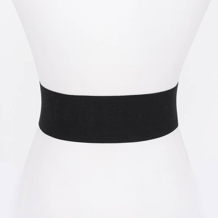 BK Ceinture en similicuir avec boucle métallique et métal extensible, grande taille en vente sur Faire2