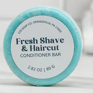 Fresh Shave & Haircut Conditioner Bar for All Hair Types for wholesale by 570 Soap Company
