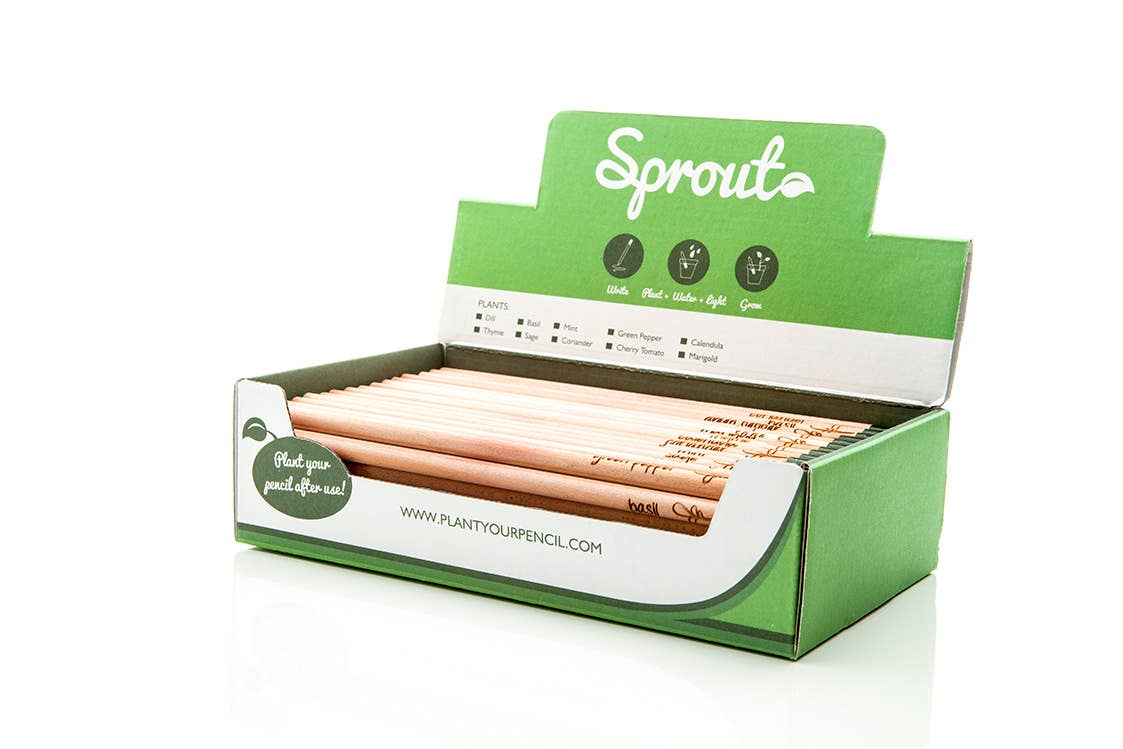 BLOOM your message - Wholesale Plant Seeds - Set of 100 plantable growing pencils incl display box