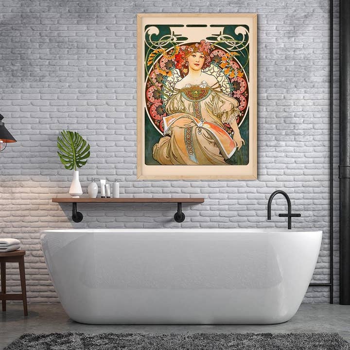 Reverie av Alphonse Mucha för wholesale av Rock Paper Scissors Wall Art
