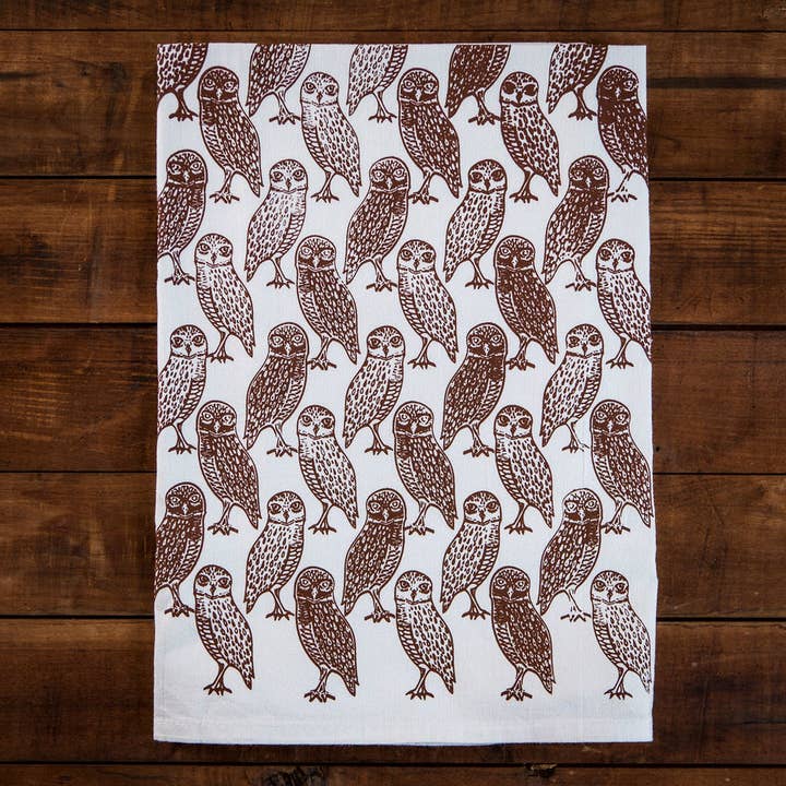 Burrowing Owls Tea Towel for wholesale by Garbella