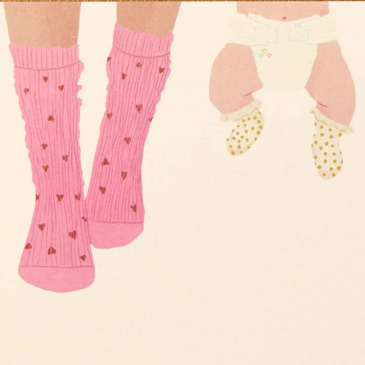 Gabrielle & Celine Greeting Cards Australia - Wholesale Baby card - Baby Shower Foil Greeting Card | FSC Certified Paper3