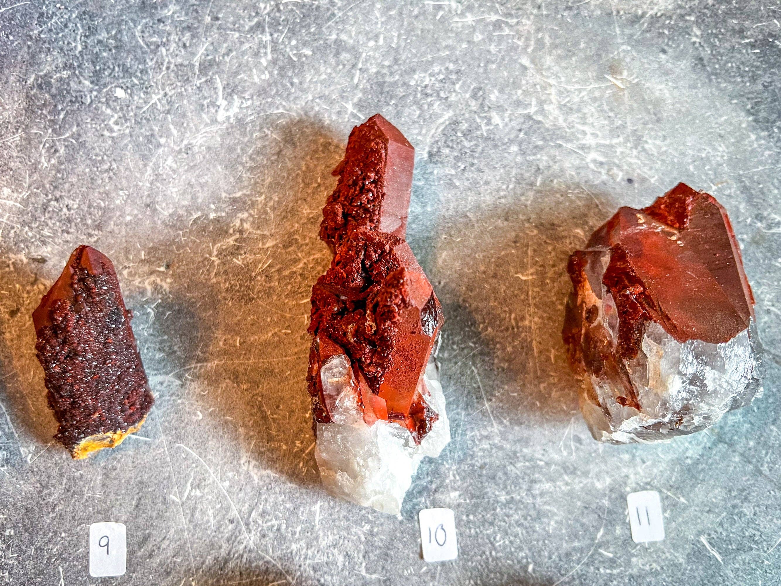 Mandala Gems – wholesale Spiritual stone/crystal – Raw Red Hematoid Quartz Clusters, You Choose Piece!0