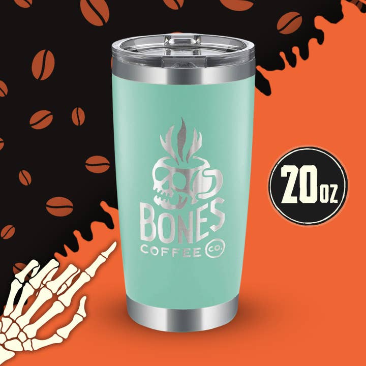 Bicchiere caldo/freddo in acciaio inossidabile da 20 once | Robin's Egg | Tazza per la vendita all'ingrosso da parte di Bones Coffee Company