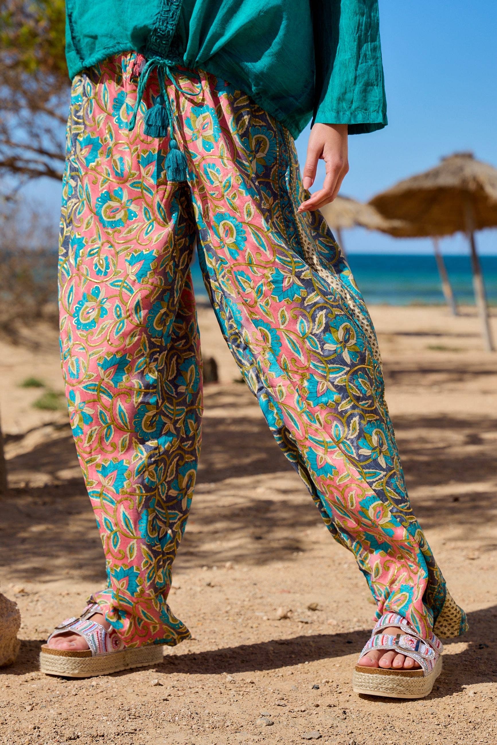 Orice – wholesale Byxor - Dam – Fluid sidenbyxa – Orice15