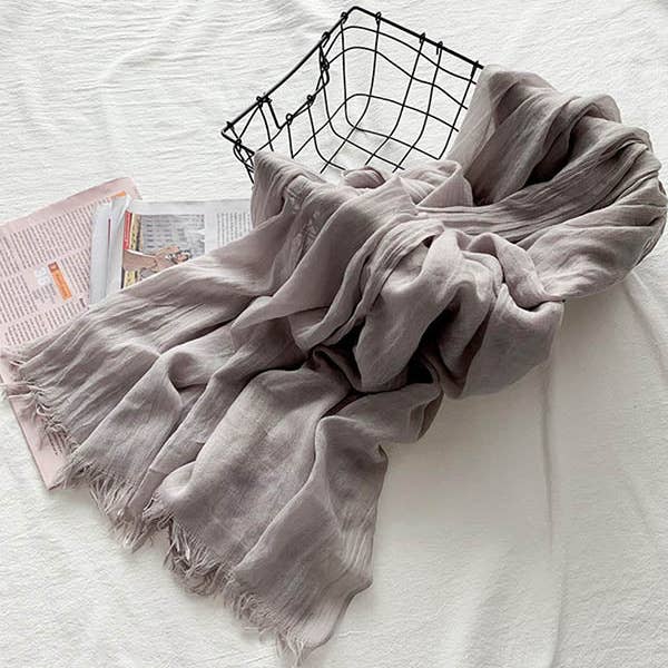 ShieldChic - Wholesale Scarf - Women's - Casual Simple Ramie Cotton 14 Colors Scarf13