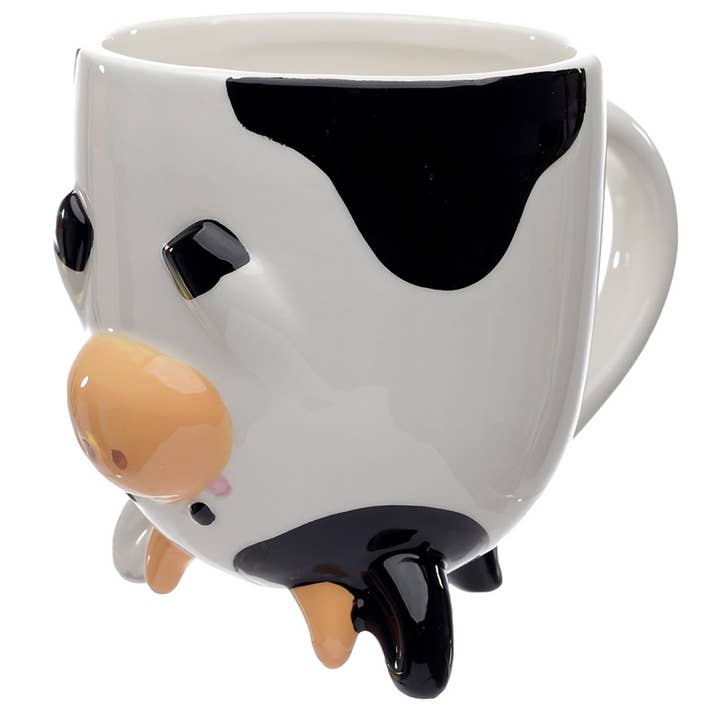 Puckator Ltd - Wholesale Coffee Mug - Bramley Bunch Farm Cow Upside Down Ceramic Shaped Mug