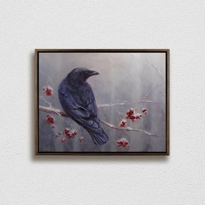 Whitworth Gallery - Wholesale Painting/Drawing - Winter Raven Painting on Canvas2