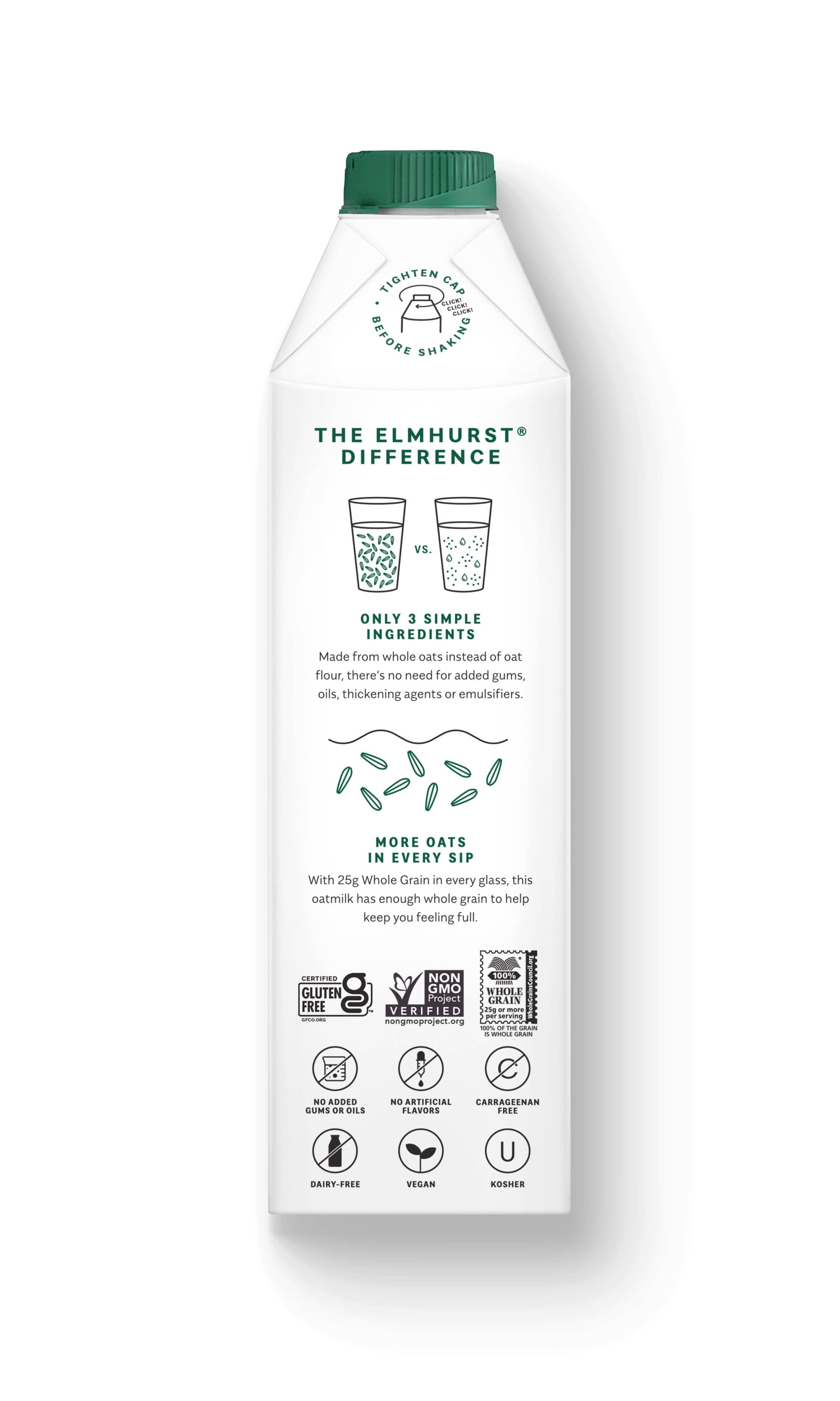 Elmhurst 1925 - Vente Boisson végétale - Lait d'avoine non sucré, 32 oz [lot de 6]3