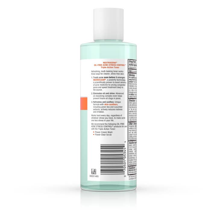 KT Supply – Großhandel Gesichtswasser – Neutrogena Acne Stress Control Toner mit dreifacher Wirkung, 8 Unzen