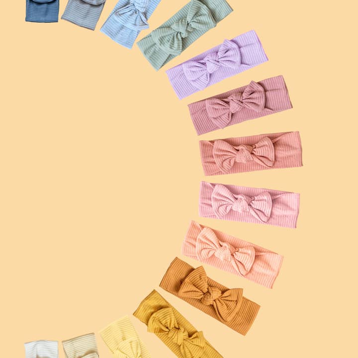 Kiin Baby - Wholesale Fashion Headband - Baby - Bamboo Stretch Bow Headband