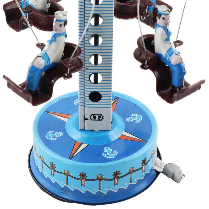 Tribal Trade GmbH - Wholesale Classic Toy - Kids - Tin toy carousel with sailor carousel9