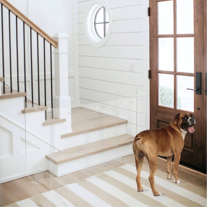 Hiddin - Vente Barrière portative pliable – chien - Barrière pour animaux de compagnie pour hall/escalier26