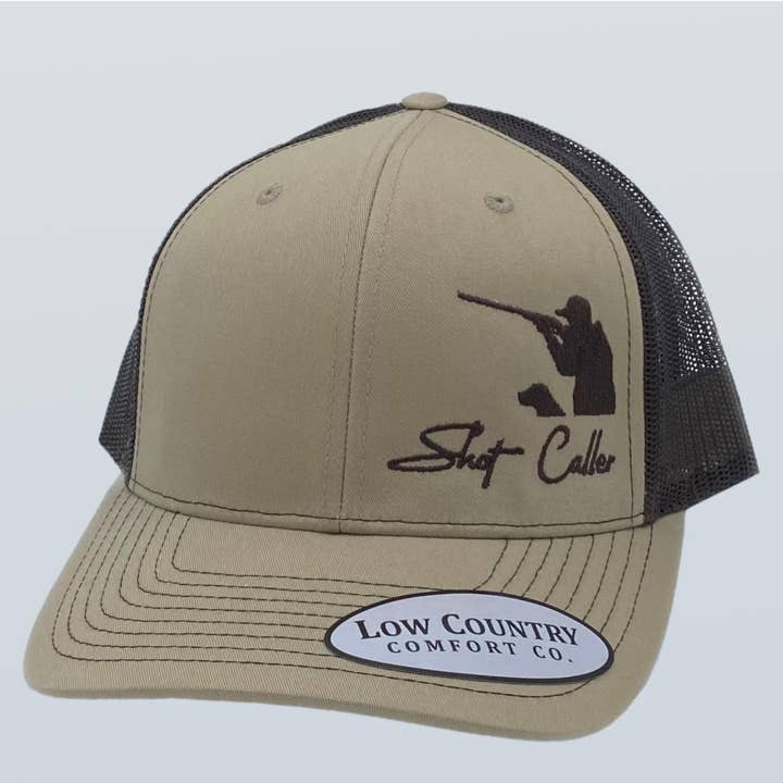 Shot Caller Hunter Khaki/Brown Hat for wholesale by Riverbed Threads