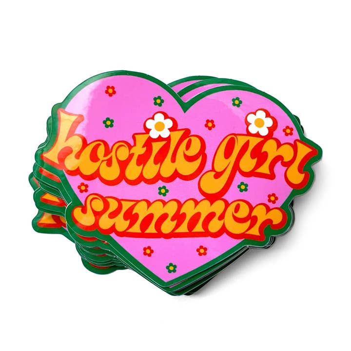 Krystan Saint Cat - Wholesale Sticker - Hostile Girl Summer Vinyl Sticker