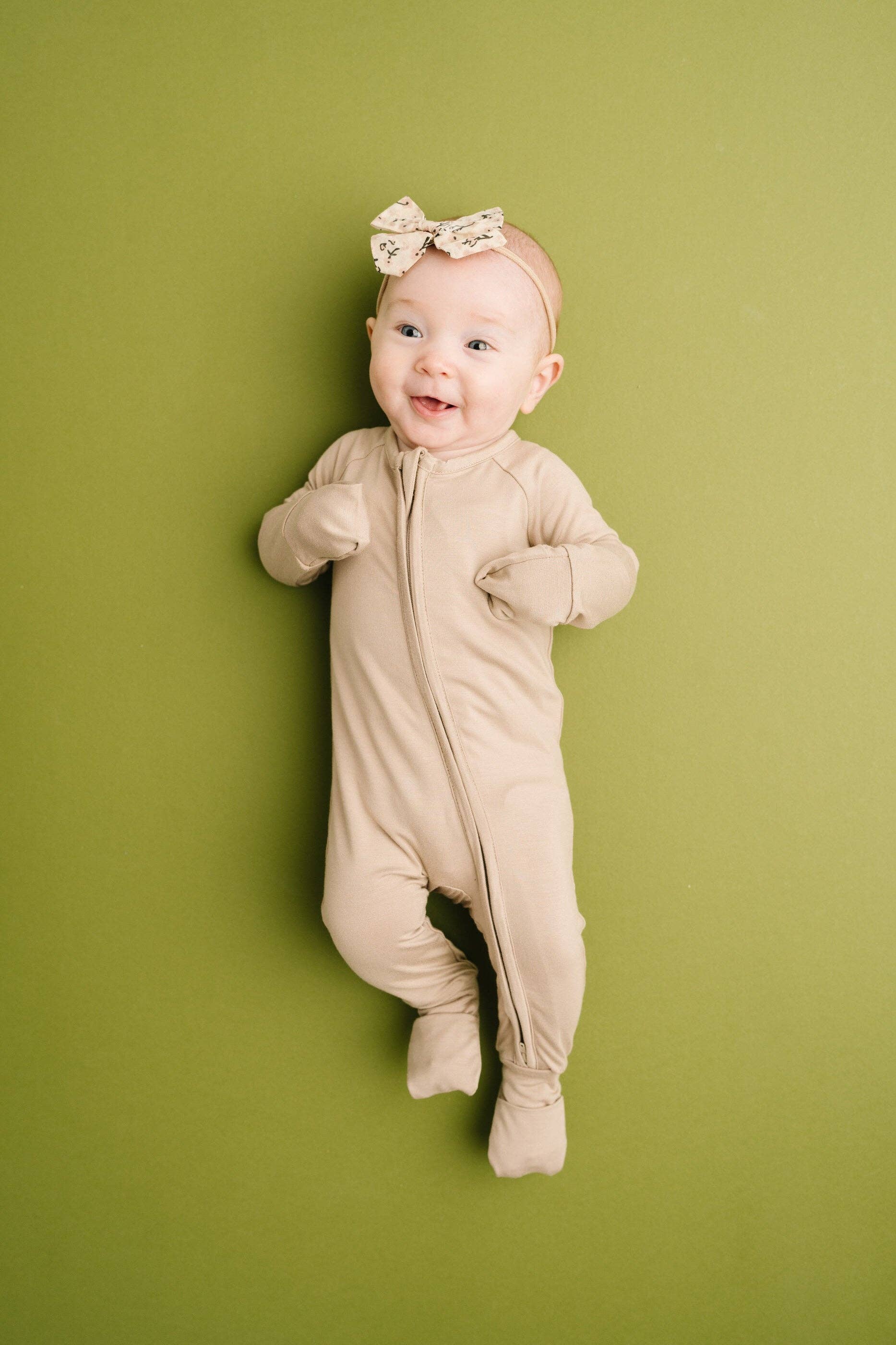 Little One Shop - Wholesale Sleepsuit - Baby - Sandstone Bamboo Sleeper0