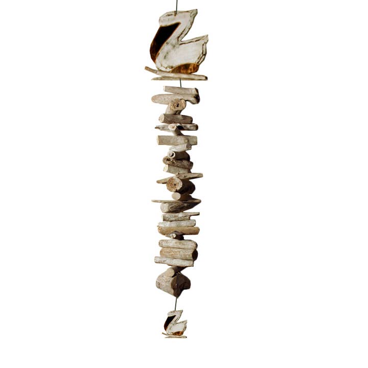 41" Pelican Driftwood Garland Strand for wholesale by CB Home Collection