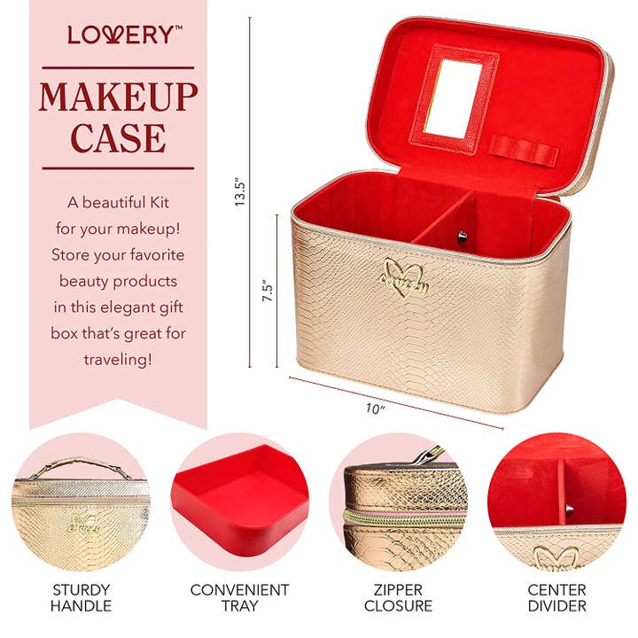 Lovery - Wholesale Bath & Body Set - Valentines Basket, 30pc Valentine's Day Gifts Set with Case