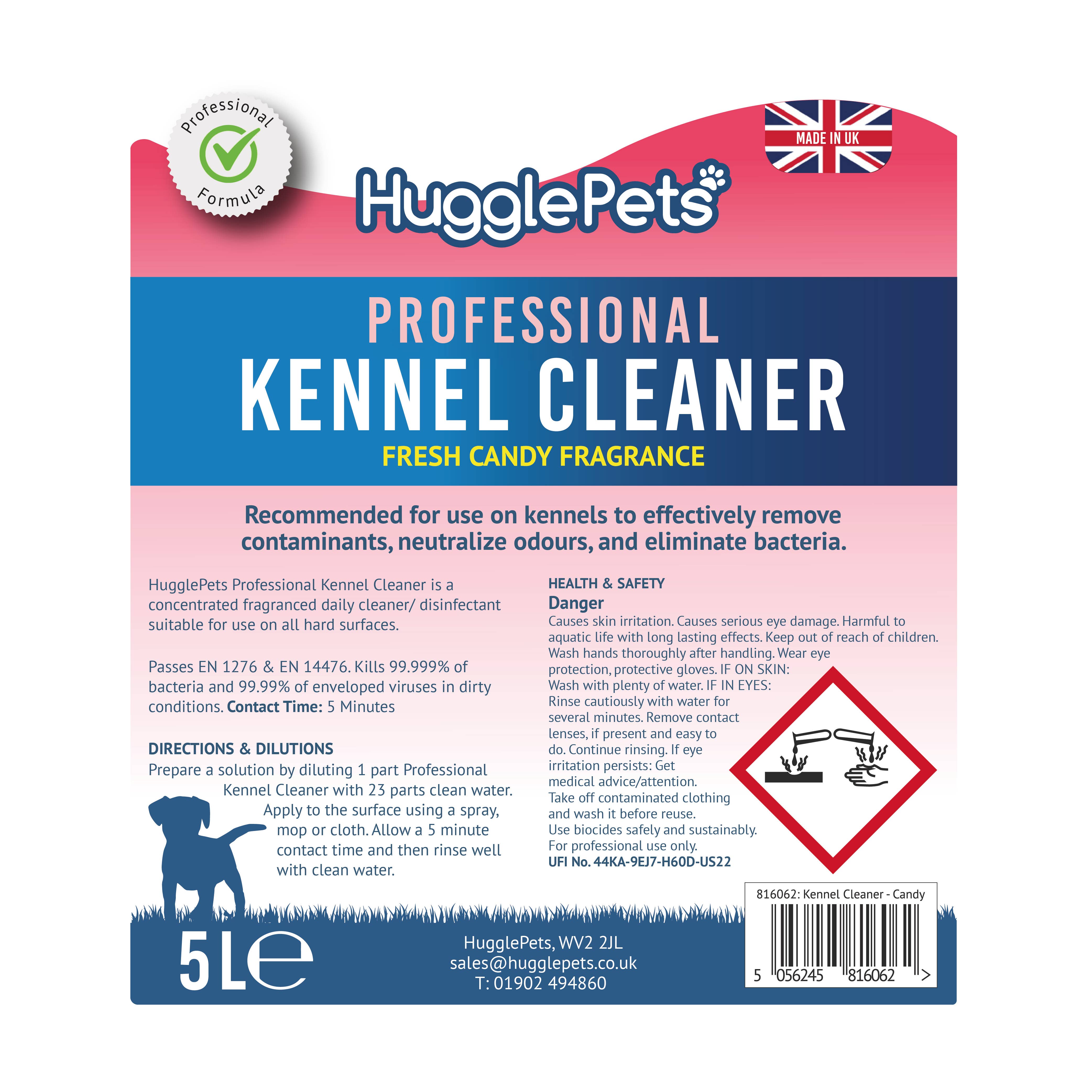 HugglePets – wholesale Pet cleaning supplies – HugglePets Professional Kennel Cleaner Candy 5L - UK ONLY1