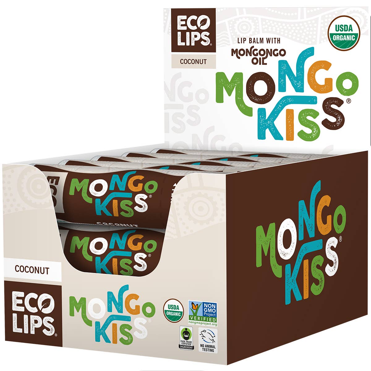 Eco Lips & Bug Soother - Wholesale Lip Balm - Mongo Kiss Lip Balm 15-count display3