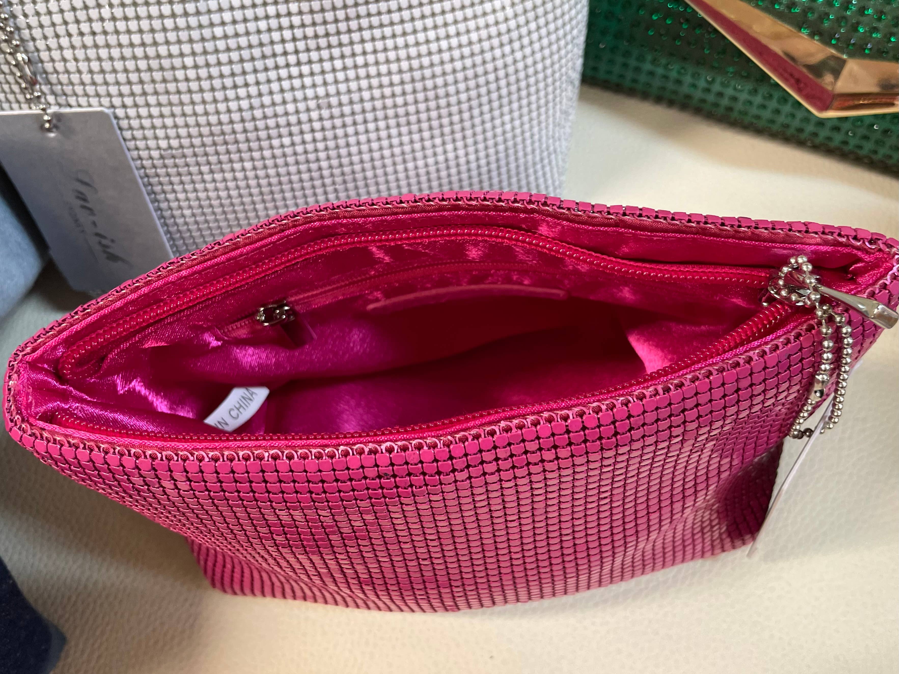 LAV-iSH/AIDANGUS PTY LTD - Wholesale Pouch – Women’s - Aluminium Glomesh Fuchsia Pouch1