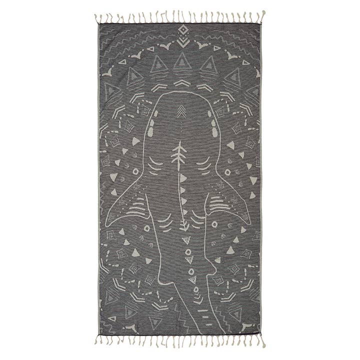Kikoya - Wholesale Beach Towel - Shark Turkish Towels with Terry backing Full size Bath Beach