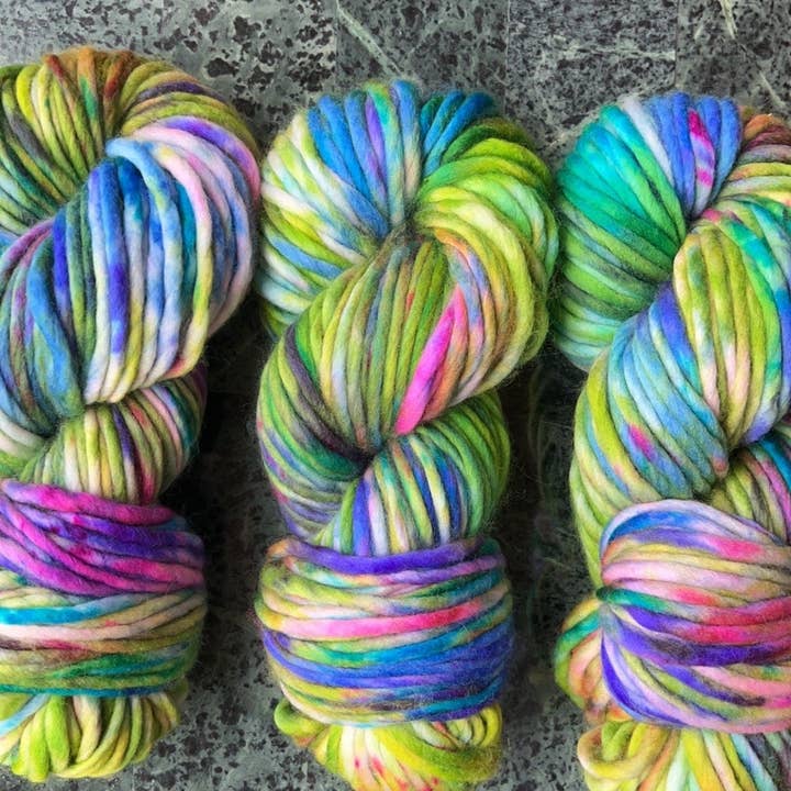 Honey and Clover Knits, LLC - Wholesale Yarn - Hand-Dyed Merino Wool Yarn - Soft and Durable Yarn for Knitting and Crocheting | Indie Dyed Merino Wool | Super Bulky | Wild Thing2