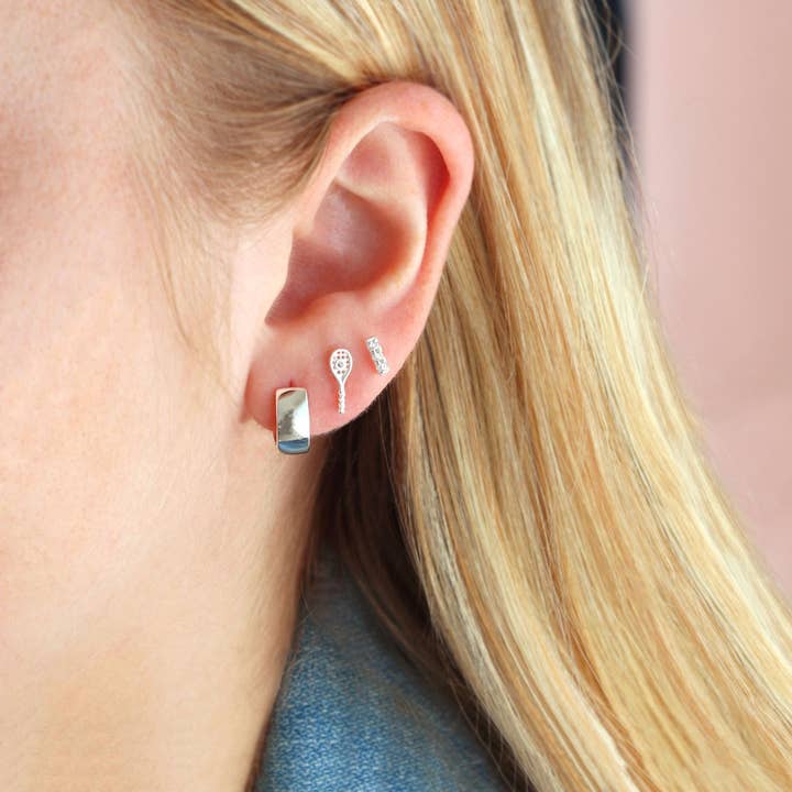 Kris Nations - Wholesale Huggie Earrings - Wide Hinged Huggie Hoop Earrings 18K Gold Vermeil | Sterling Silver 12mm Hoops Hinge Closure Nickel Free Hypoallergenic Ships from CA